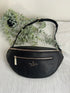 KATE SPADE LEILA BELT BAG WAIST FANNY PACK BLACK LEATHER GOLD